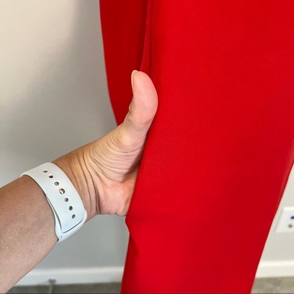 Aritzia Wilfred Neufchâtel Off Shoulder Ruffle Dress Red Mini Dress - Picture 12 of 16